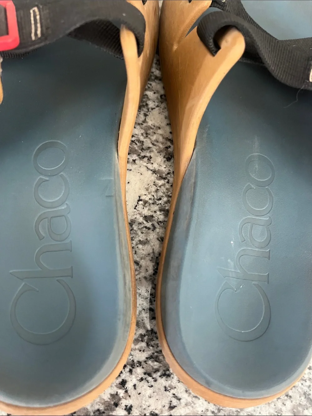 Chaco Chillos Slide Men Retro Camel Brown Size 10 Sandals summer comfy